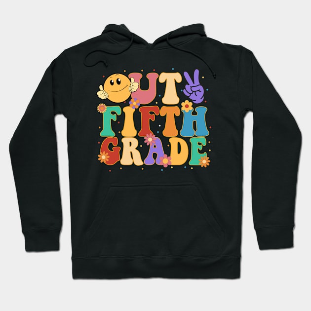 Peace Out Fifth 5th Grade Class of 2023 Goodbye 5th Grade Hoodie by marisamegan8av